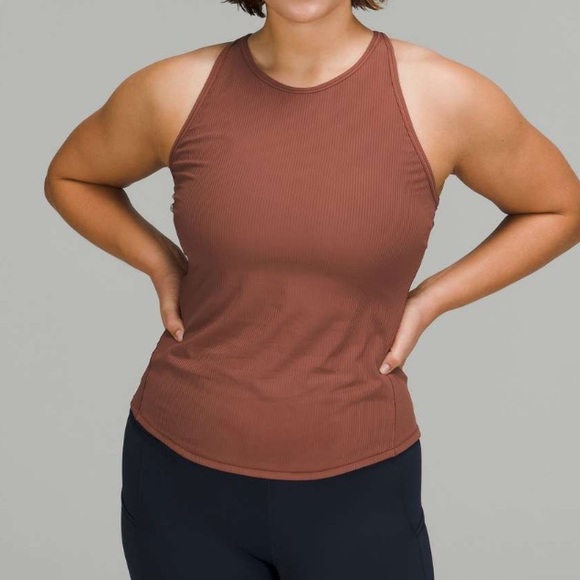 Lululemon Base Pace Ribbed Tank Ancient Copper Size 4 - Picture 1 of 7